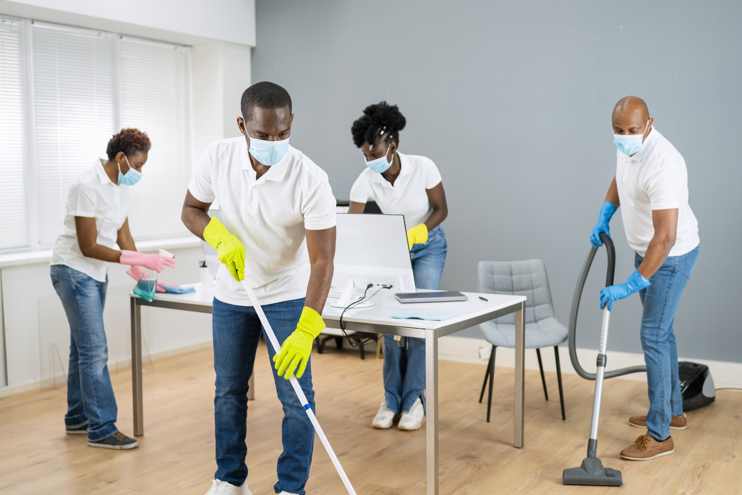 Cleaning Service African Janitor